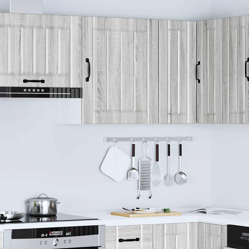 vidaXL Kitchen Wall Cabinet Lucca Grey Sonoma Engineered Wood