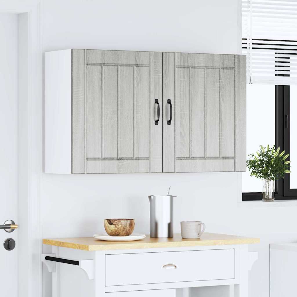 Kitchen Wall Cabinets 2 pcs Lucca Grey Sonoma Engineered Wood