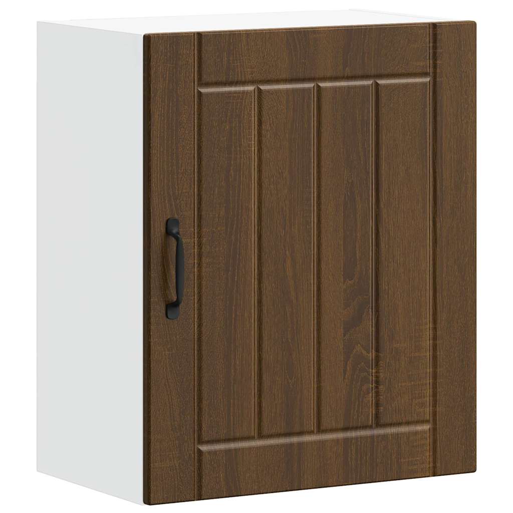 Kitchen Wall Cabinet "Lucca" Brown Oak Engineered Wood