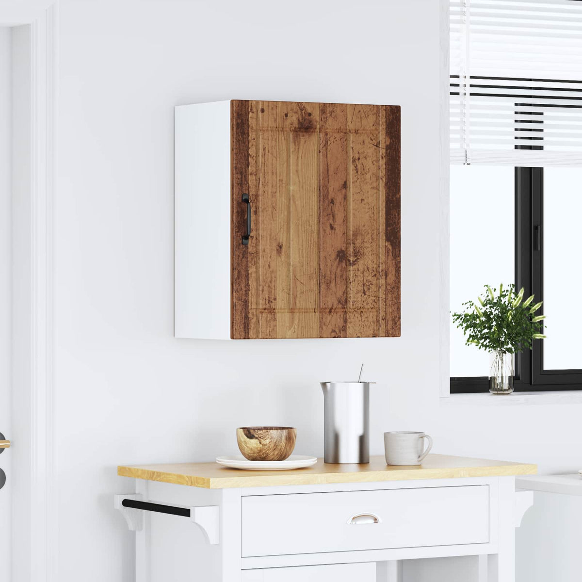 Kitchen Wall Cabinet "Lucca" Old Wood Engineered Wood