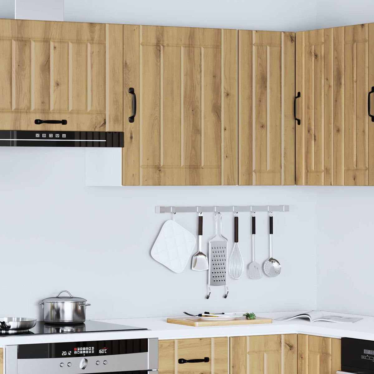 Kitchen Wall Cabinet "Lucca" Artisan Oak Engineered Wood