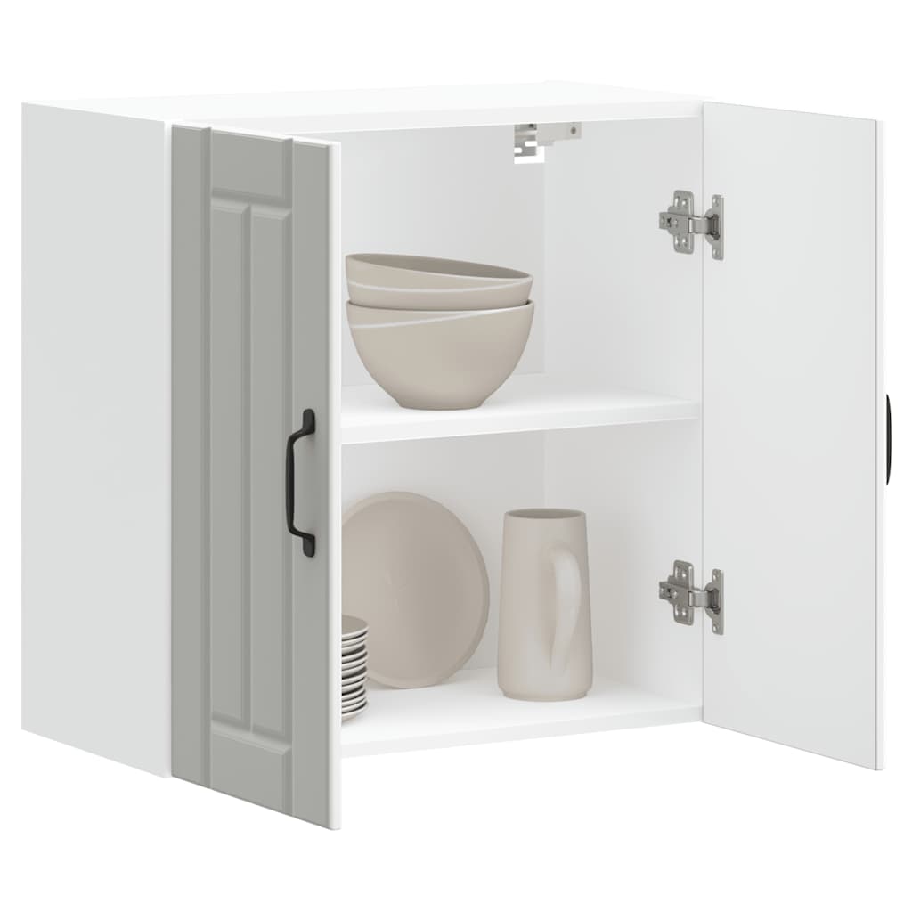 Kitchen Wall Cabinet "Lucca" White Engineered Wood