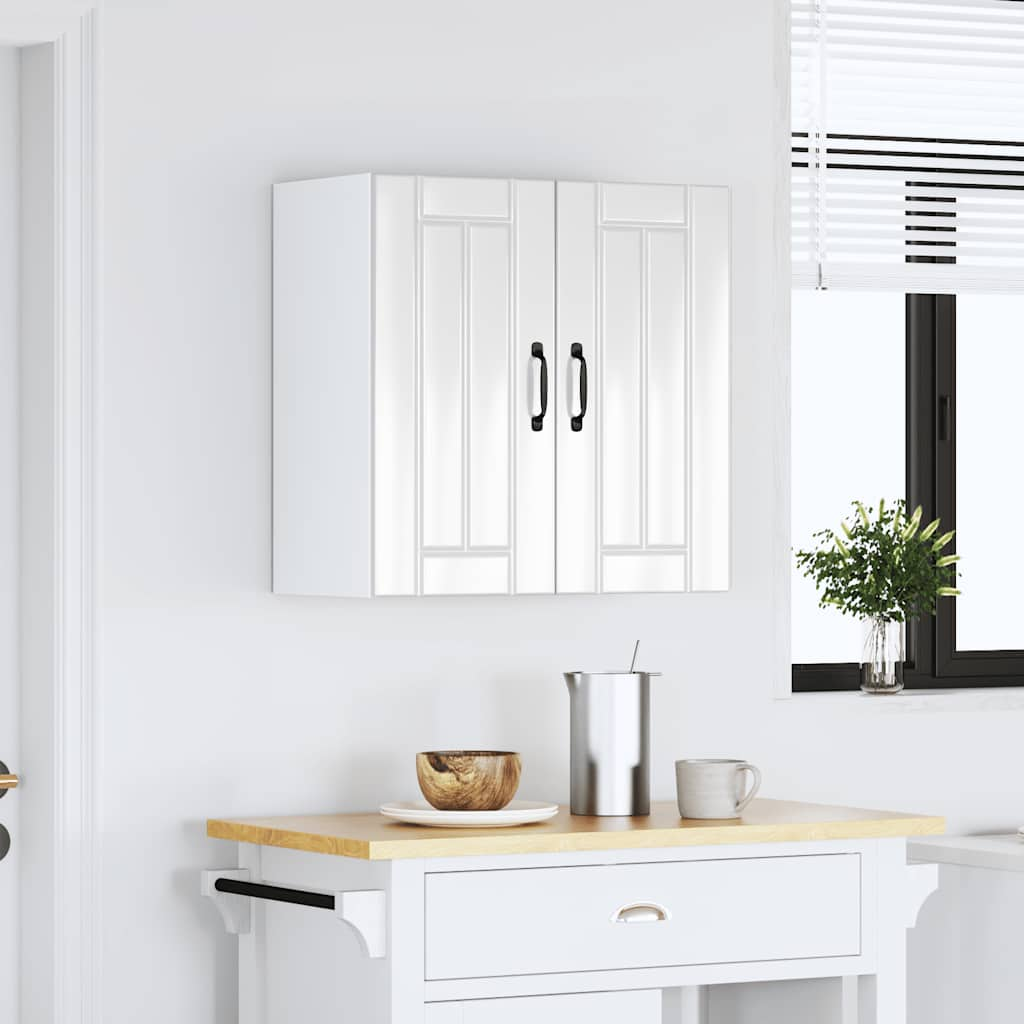 vidaXL Kitchen Wall Cabinet Lucca High Gloss White Engineered Wood