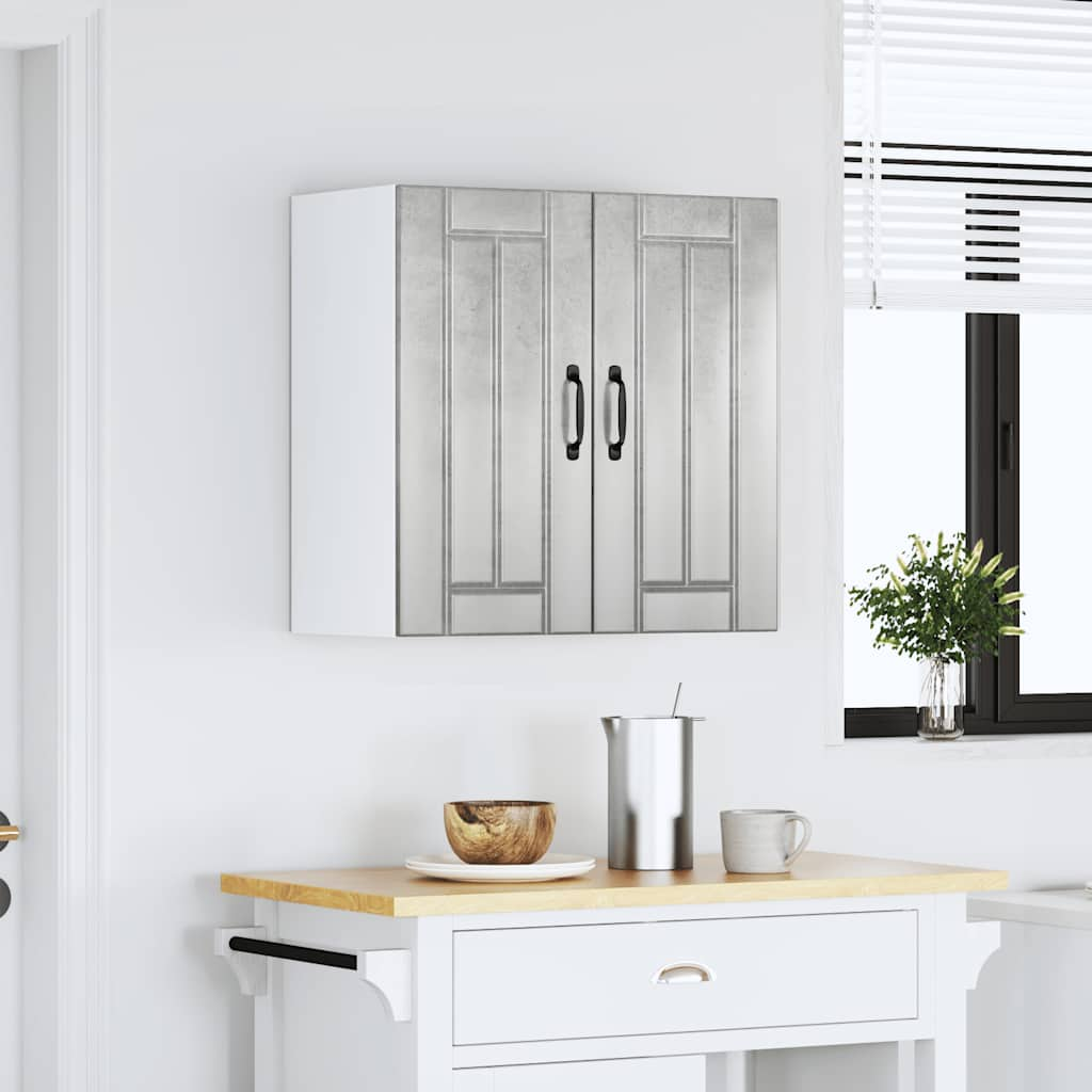 vidaXL Kitchen Wall Cabinet Lucca Concrete Grey Engineered Wood