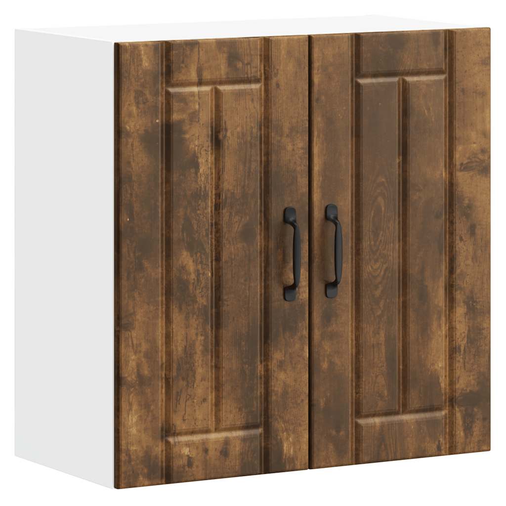 Kitchen Wall Cabinet "Lucca" Smoked Oak Engineered Wood