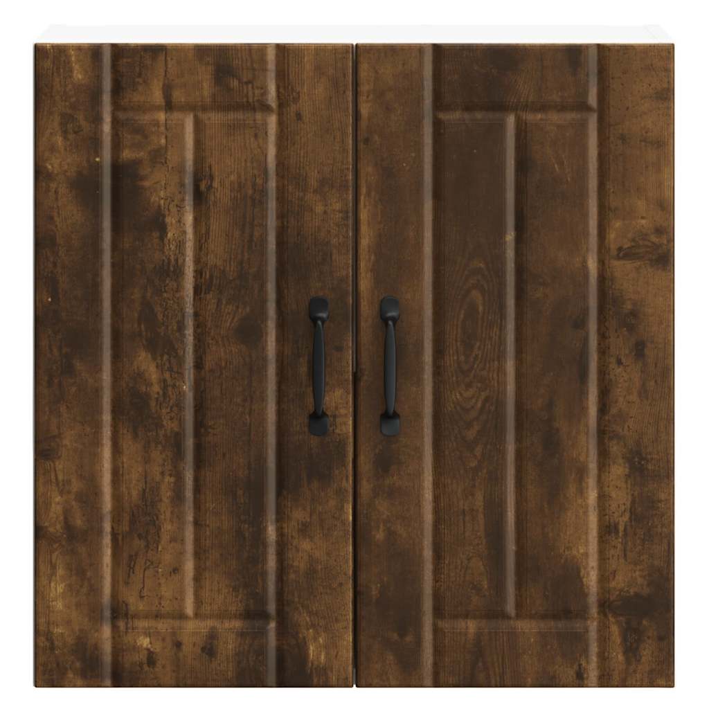 Kitchen Wall Cabinet "Lucca" Smoked Oak Engineered Wood