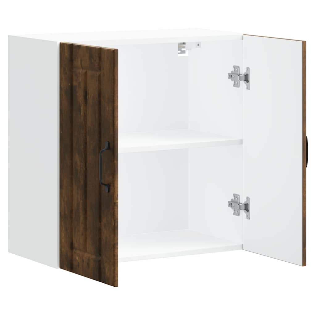 Kitchen Wall Cabinet "Lucca" Smoked Oak Engineered Wood