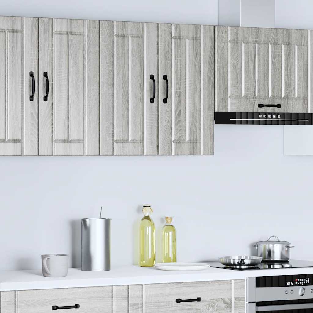 vidaXL Kitchen Wall Cabinet Lucca Grey Sonoma Engineered Wood