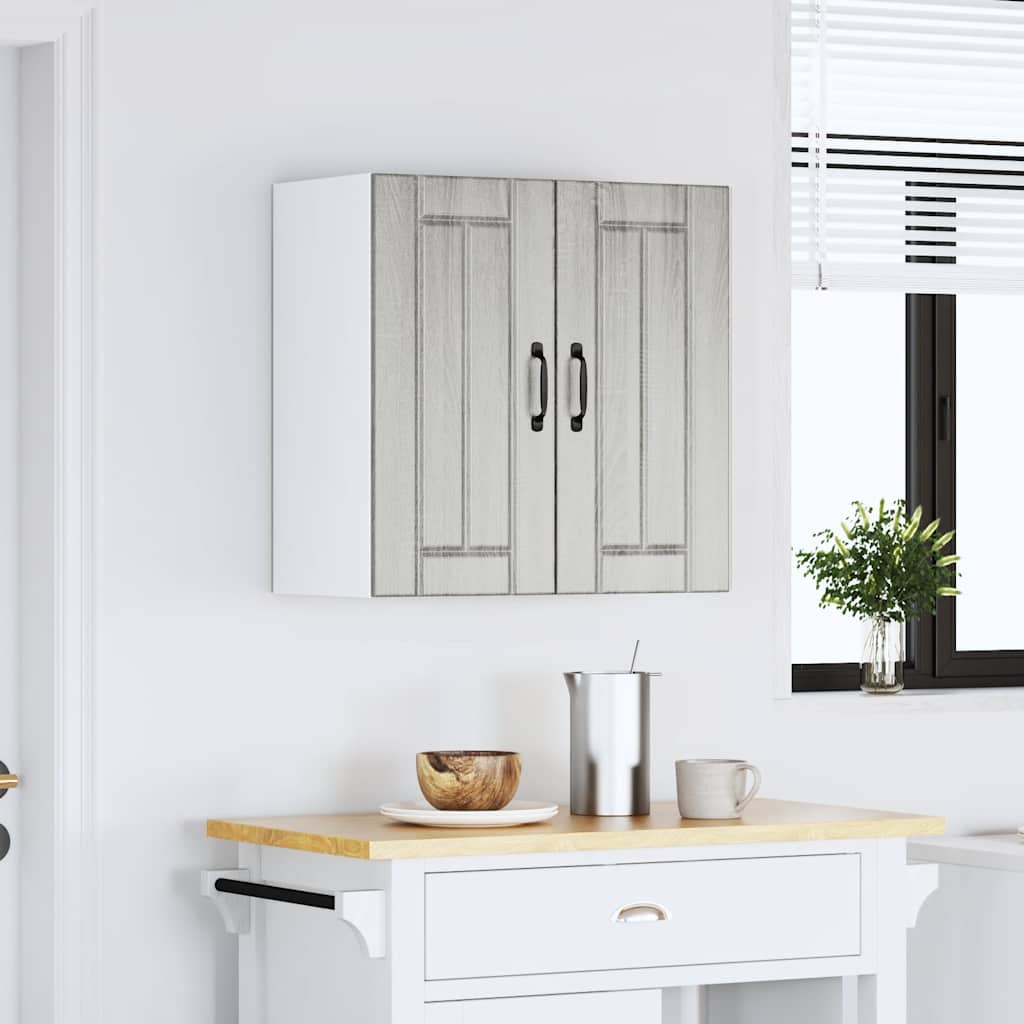 vidaXL Kitchen Wall Cabinet Lucca Grey Sonoma Engineered Wood