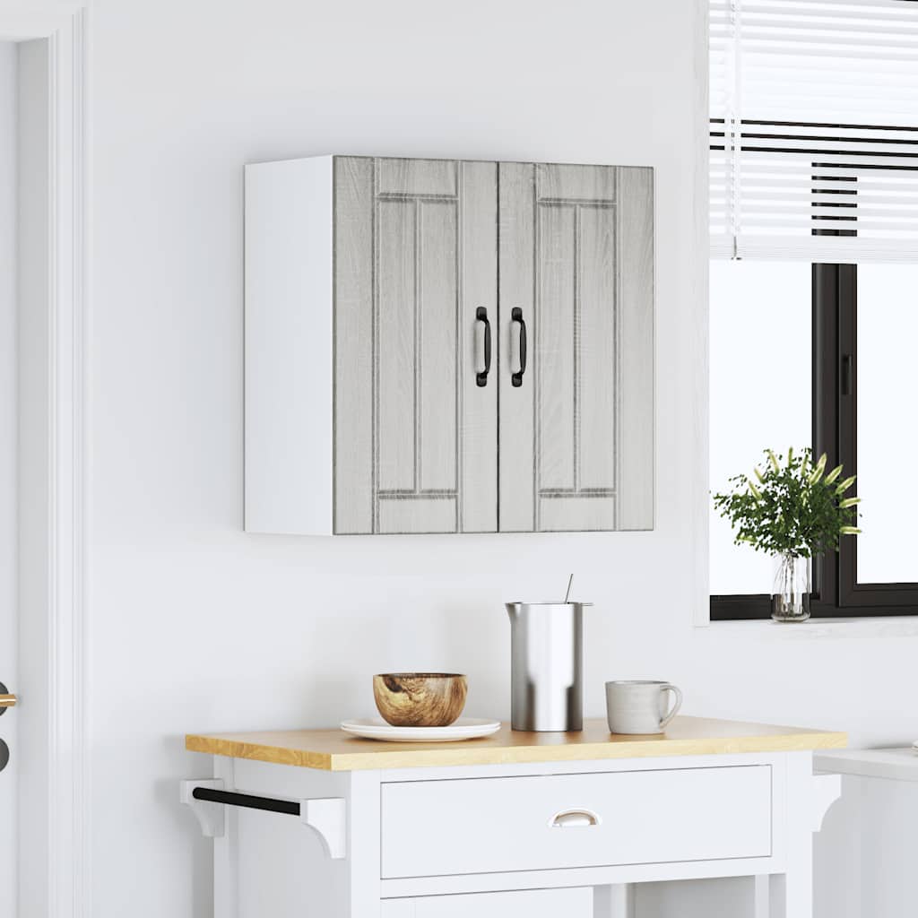 Kitchen Wall Cabinet "Lucca" Grey Sonoma Engineered Wood