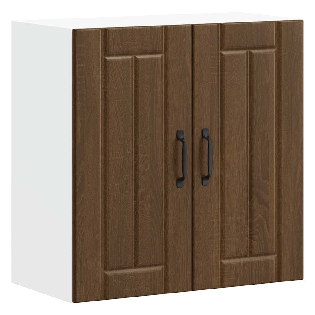 Kitchen Wall Cabinet "Lucca" Brown Oak Engineered Wood