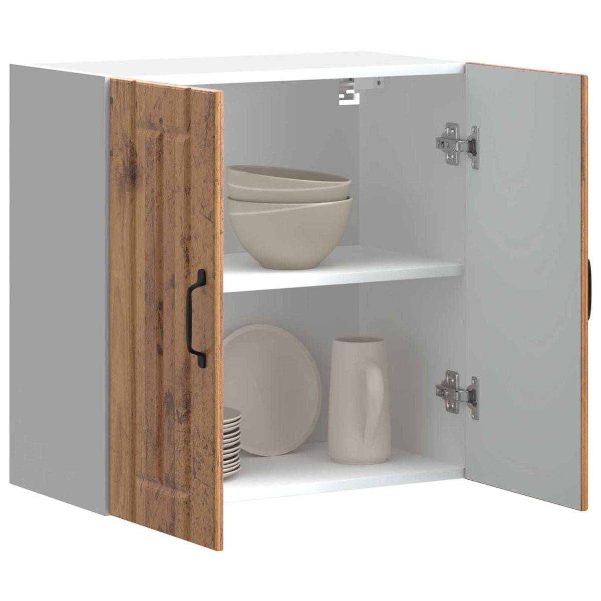 Kitchen Wall Cabinet "Lucca" Old Wood Engineered Wood
