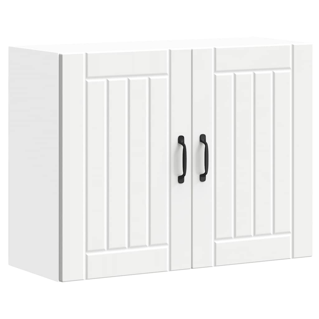 Kitchen Wall Cabinet "Lucca" White Engineered Wood