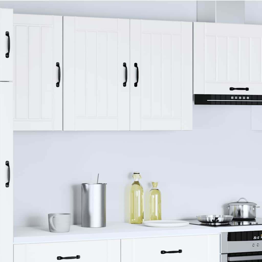 vidaXL Kitchen Wall Cabinet Lucca White Engineered Wood