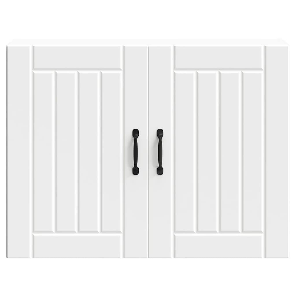 Kitchen Wall Cabinet "Lucca" White Engineered Wood