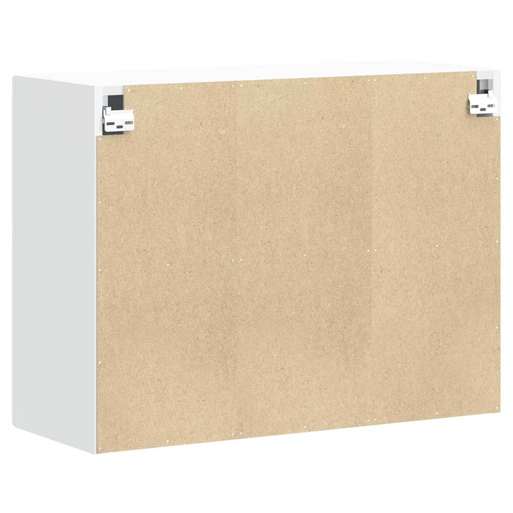 Kitchen Wall Cabinet "Lucca" White Engineered Wood