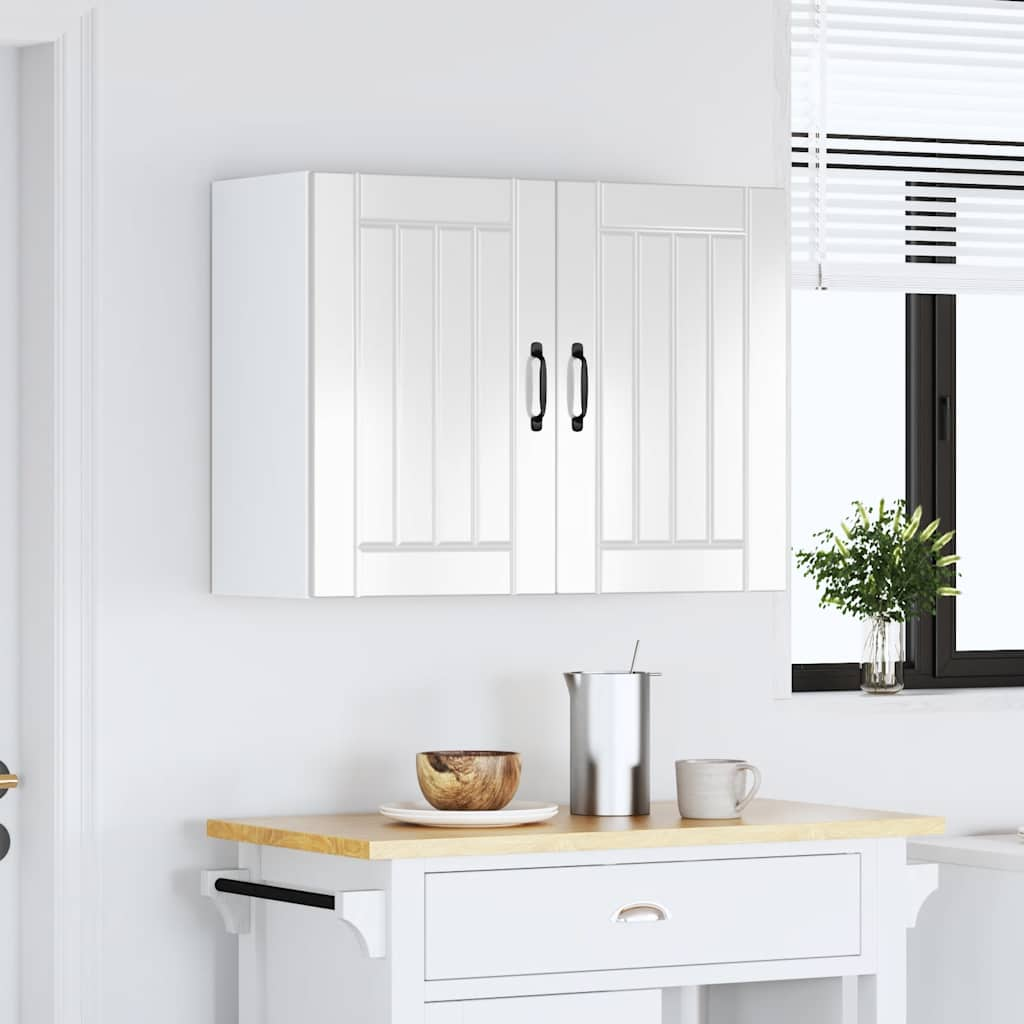 vidaXL Kitchen Wall Cabinet Lucca High Gloss White Engineered Wood