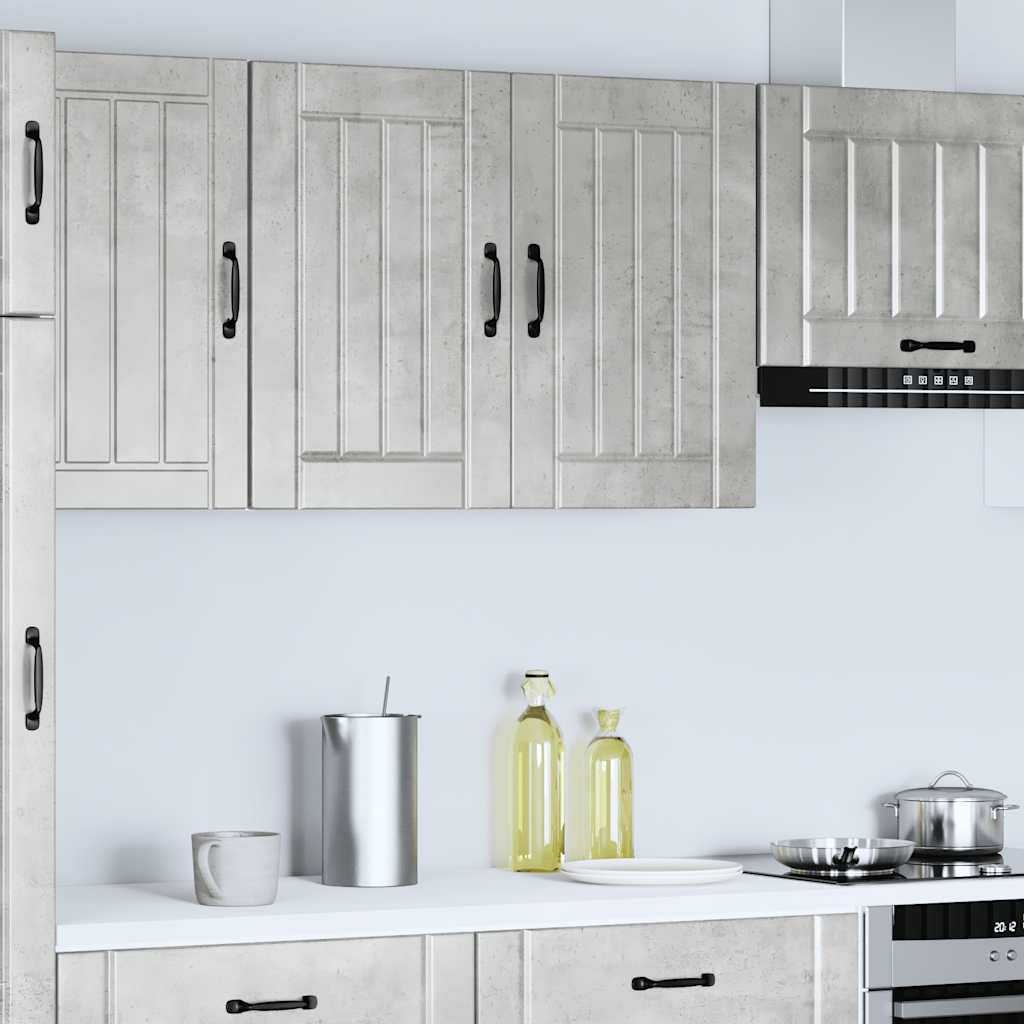 vidaXL Kitchen Wall Cabinet Lucca Concrete Grey Engineered Wood