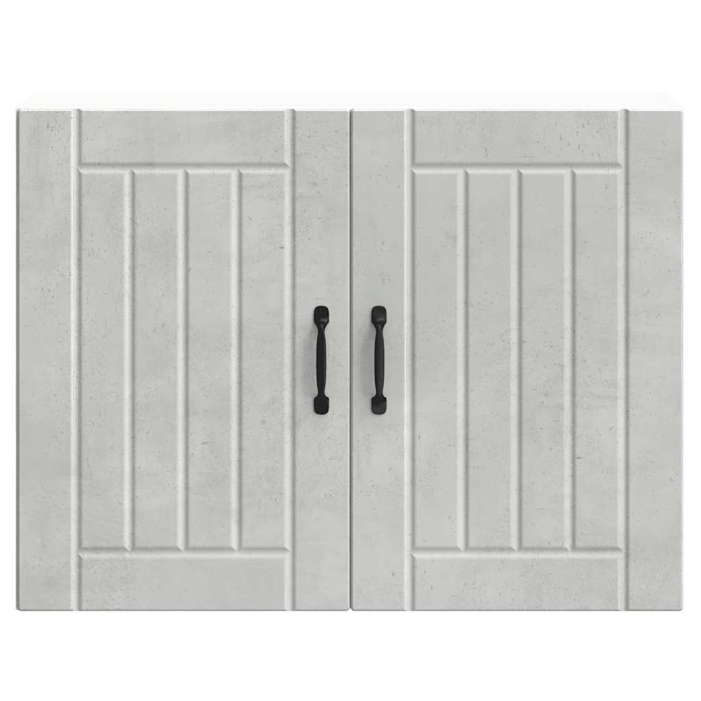 Kitchen Wall Cabinet "Lucca" Concrete Grey Engineered Wood