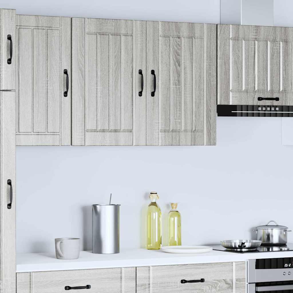 vidaXL Kitchen Wall Cabinet Lucca Grey Sonoma Engineered Wood