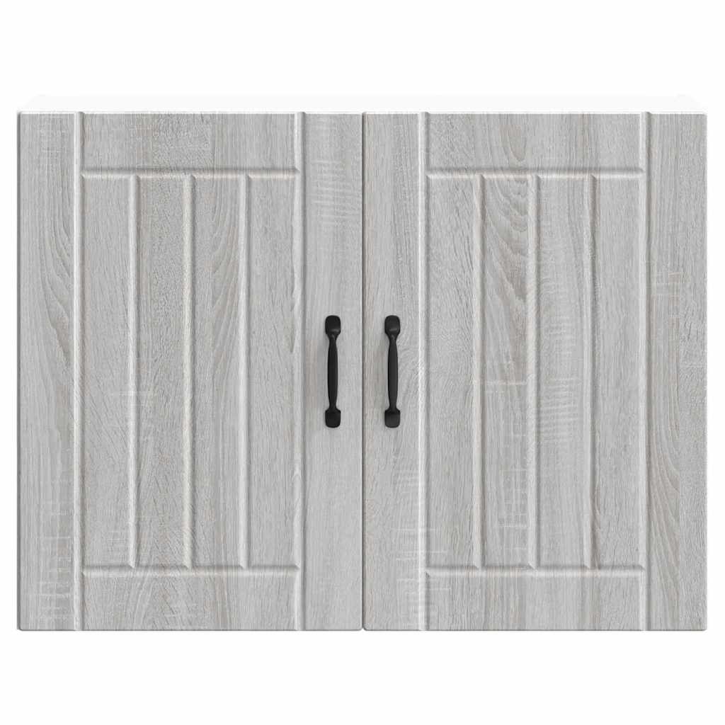 Kitchen Wall Cabinet "Lucca" Grey Sonoma Engineered Wood