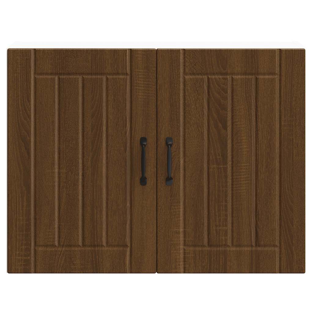 Kitchen Wall Cabinet "Lucca" Brown Oak Engineered Wood