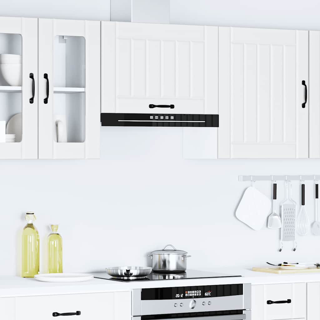 vidaXL Kitchen Wall Cabinet Lucca White Engineered Wood