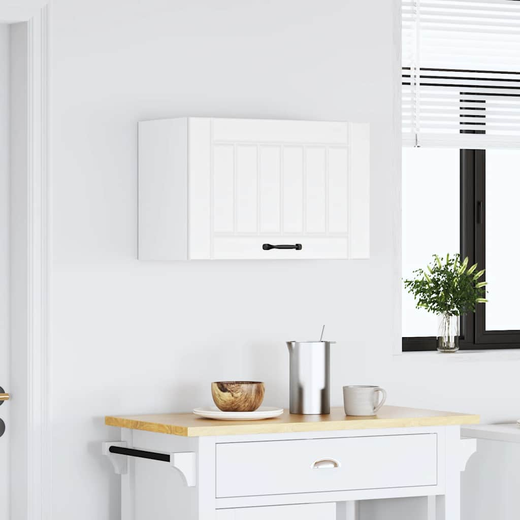 vidaXL Kitchen Wall Cabinet Lucca White Engineered Wood