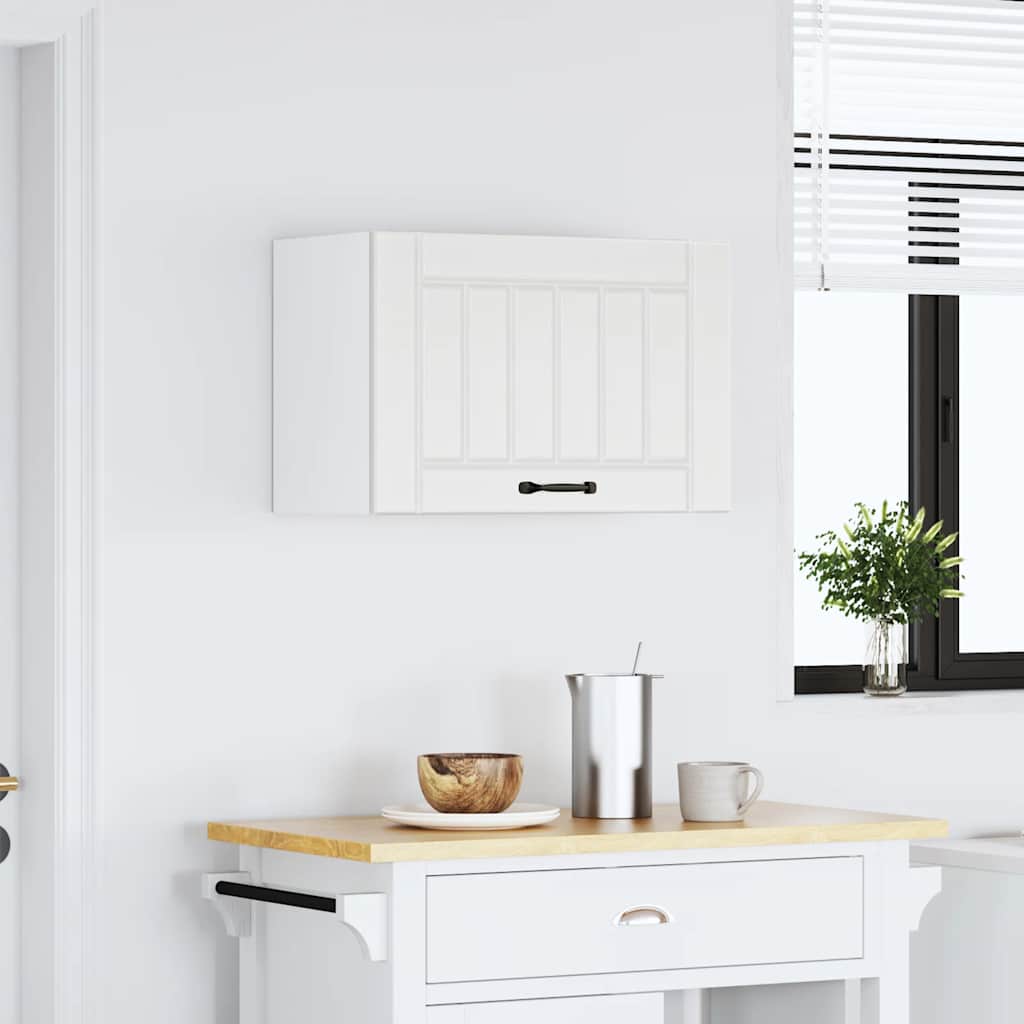 Kitchen Wall Cabinet "Lucca" White Engineered Wood