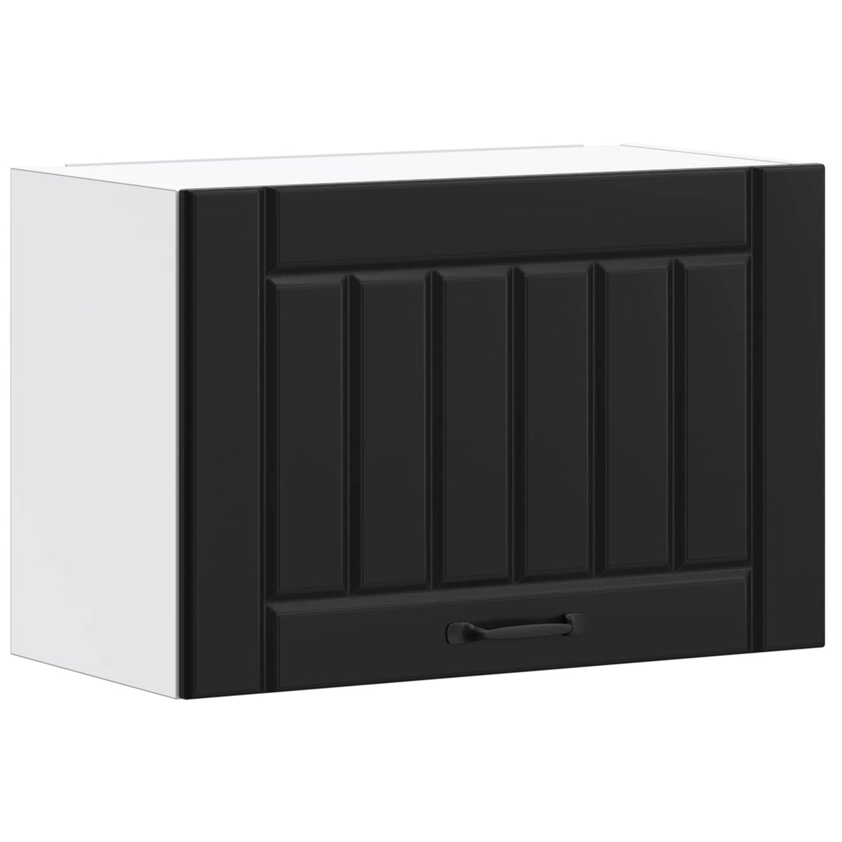 Kitchen Wall Cabinet "Lucca" Black Engineered Wood