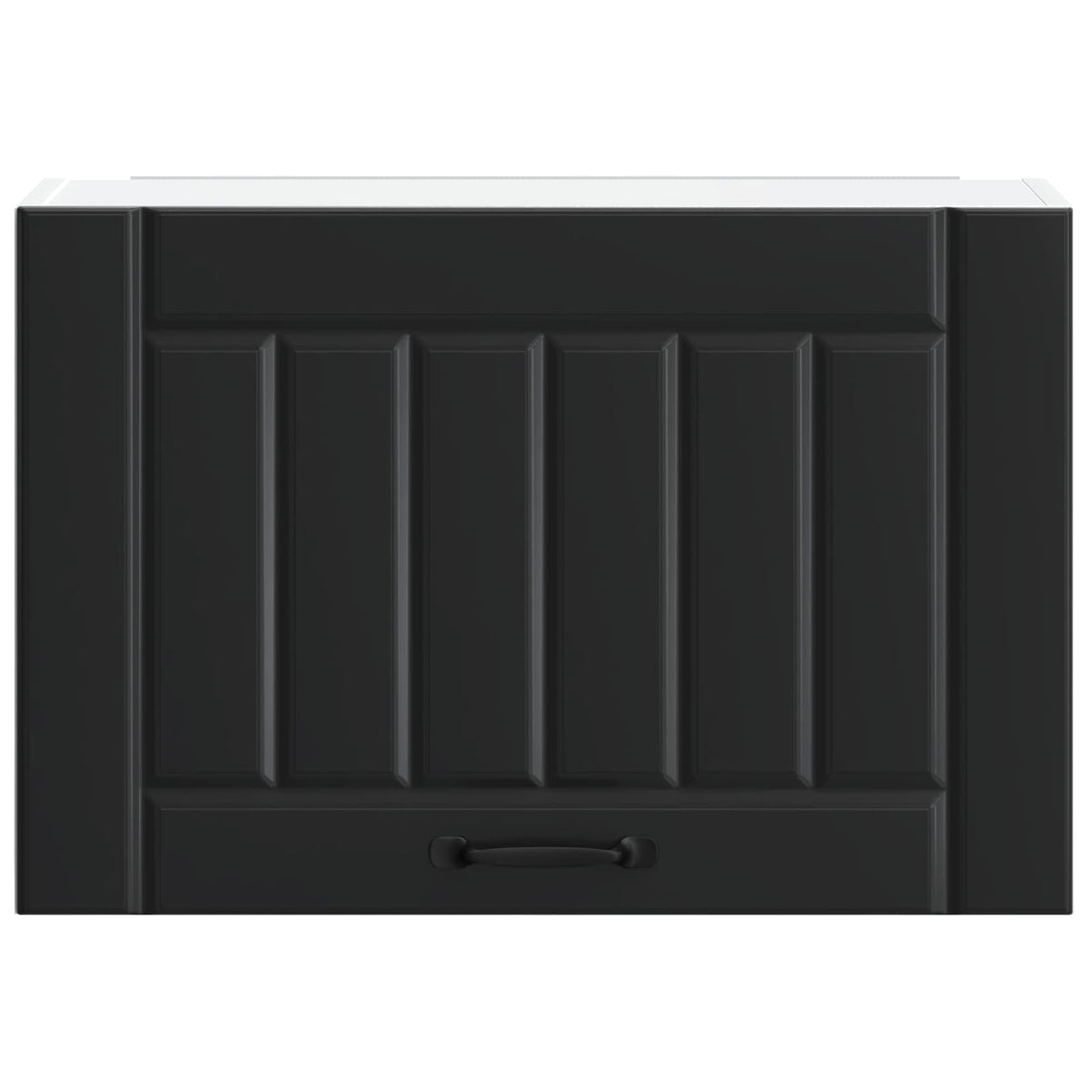 Kitchen Wall Cabinet "Lucca" Black Engineered Wood