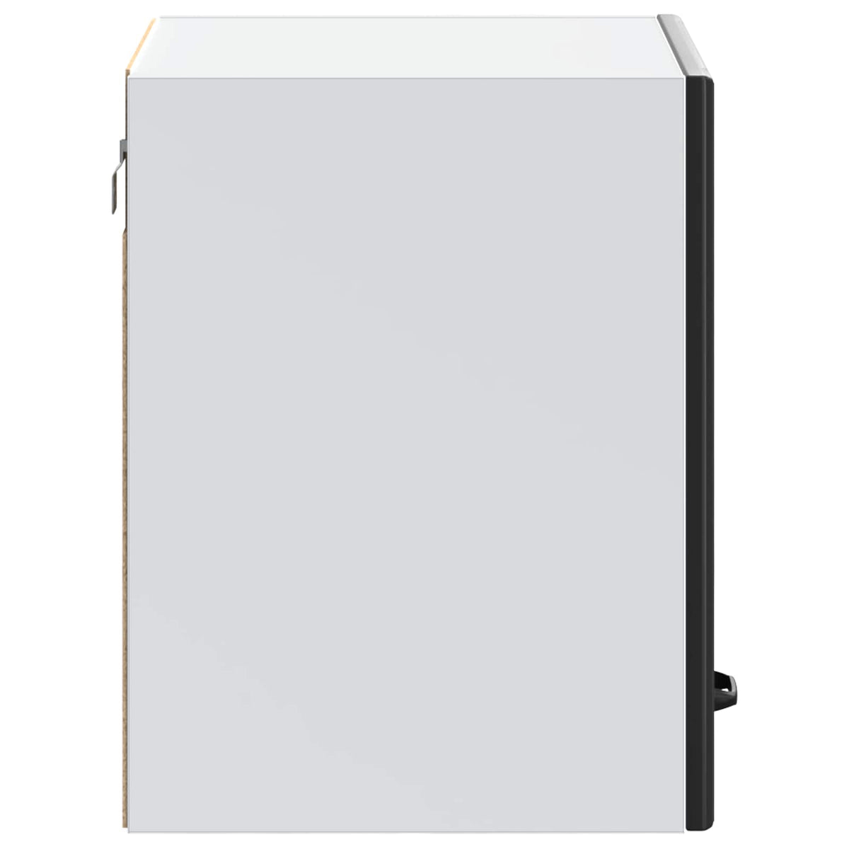 Kitchen Wall Cabinet "Lucca" Black Engineered Wood