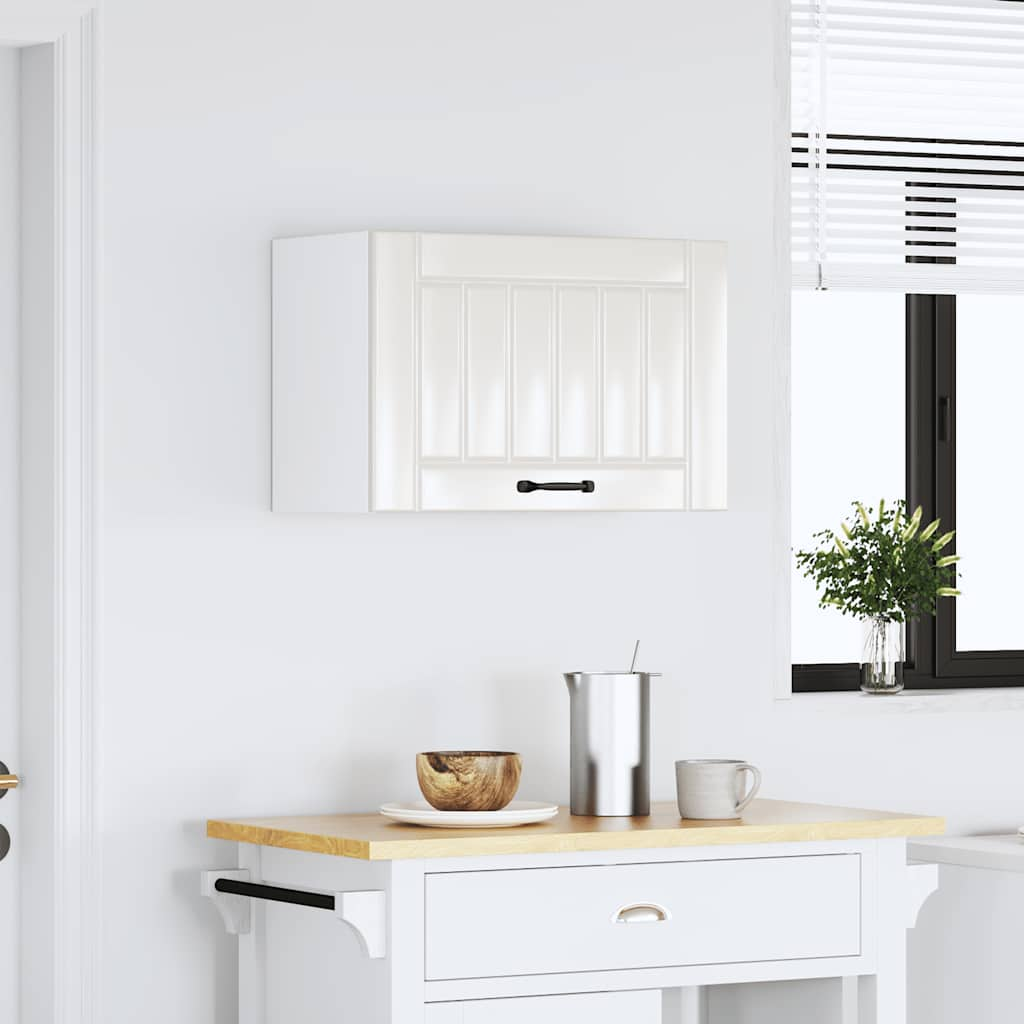 vidaXL Kitchen Wall Cabinet Lucca High Gloss White Engineered Wood