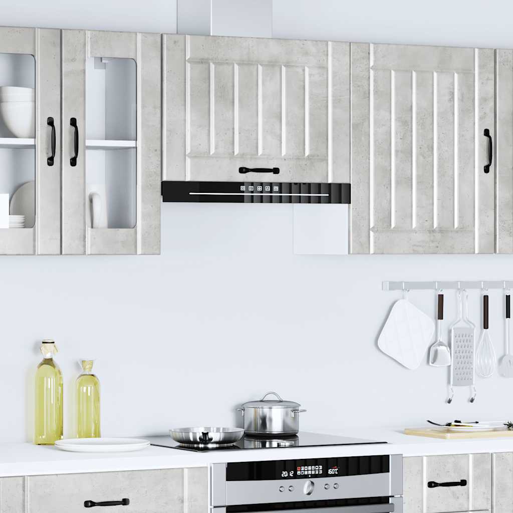 vidaXL Kitchen Wall Cabinet Lucca Concrete Grey Engineered Wood