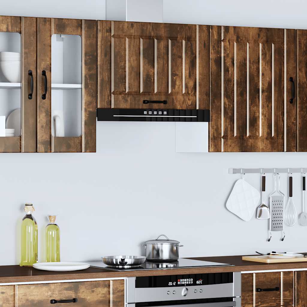 vidaXL Kitchen Wall Cabinet Lucca Smoked Oak Engineered Wood