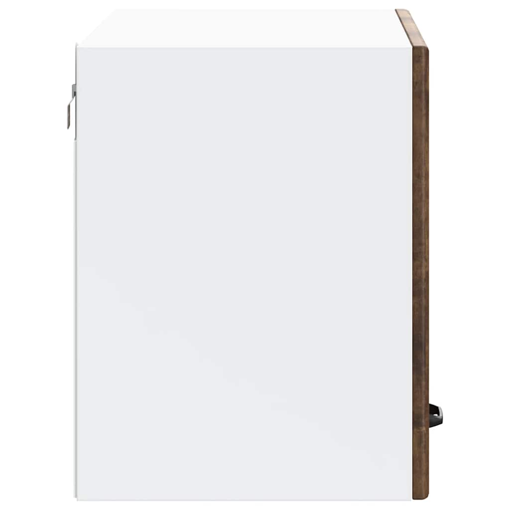 Kitchen Wall Cabinet "Lucca" Smoked Oak Engineered Wood