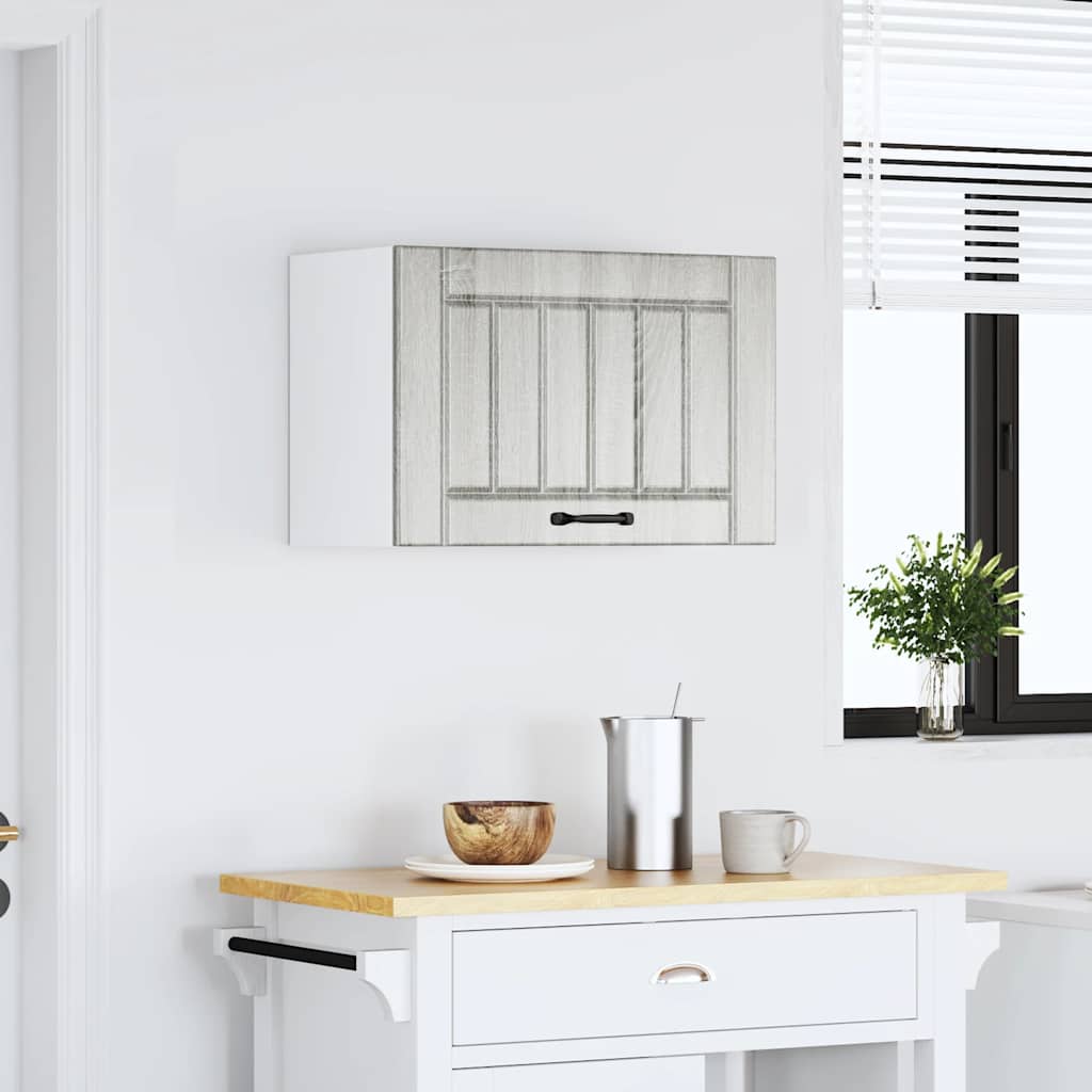 Kitchen Wall Cabinet "Lucca" Grey Sonoma Engineered Wood