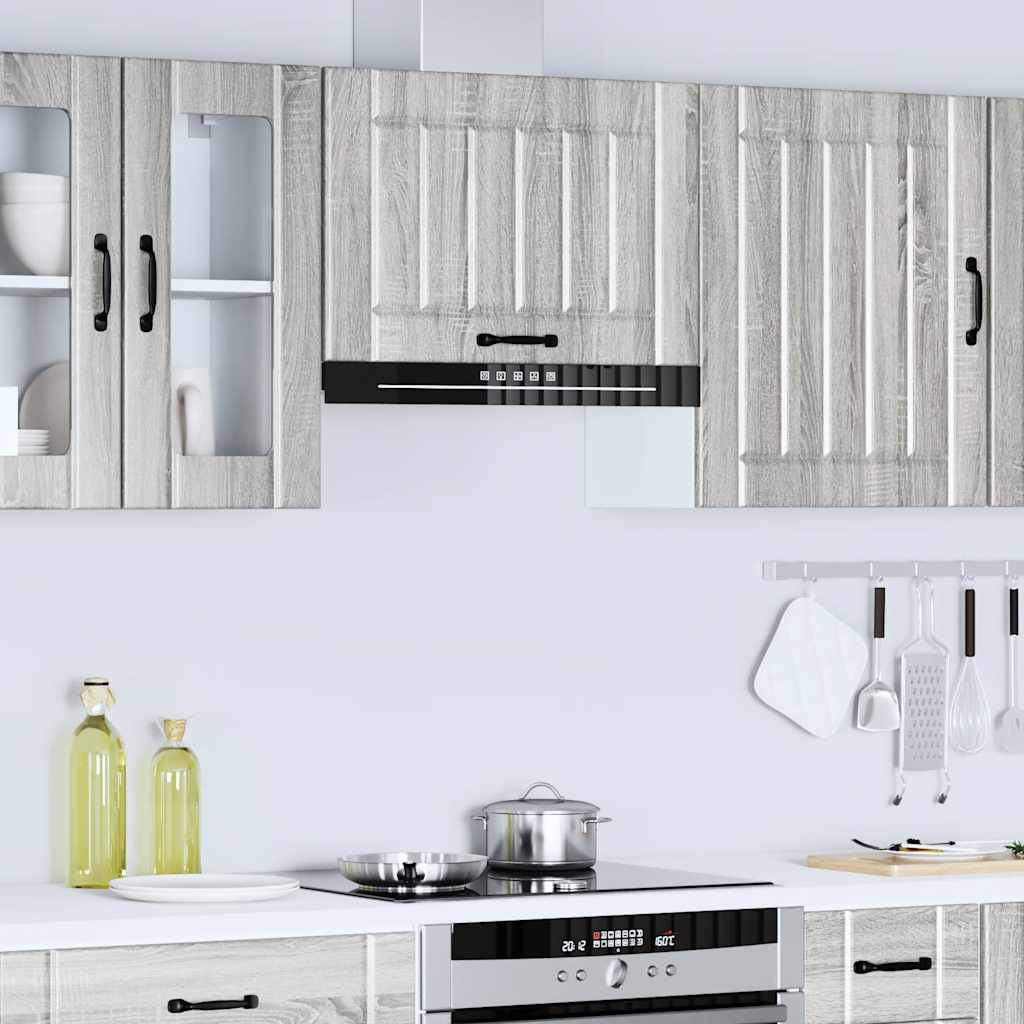 vidaXL Kitchen Wall Cabinet Lucca Grey Sonoma Engineered Wood