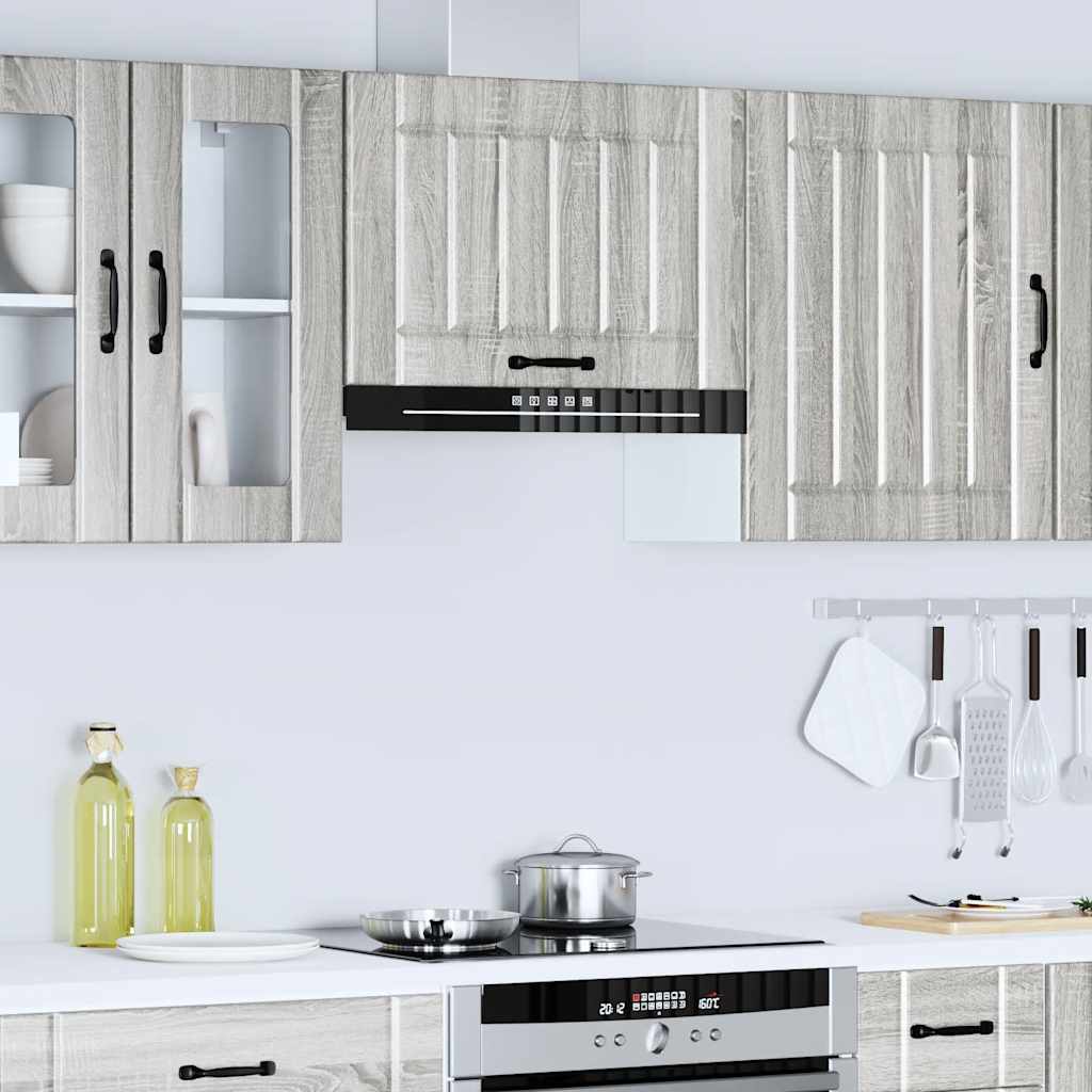 Kitchen Wall Cabinet "Lucca" Grey Sonoma Engineered Wood