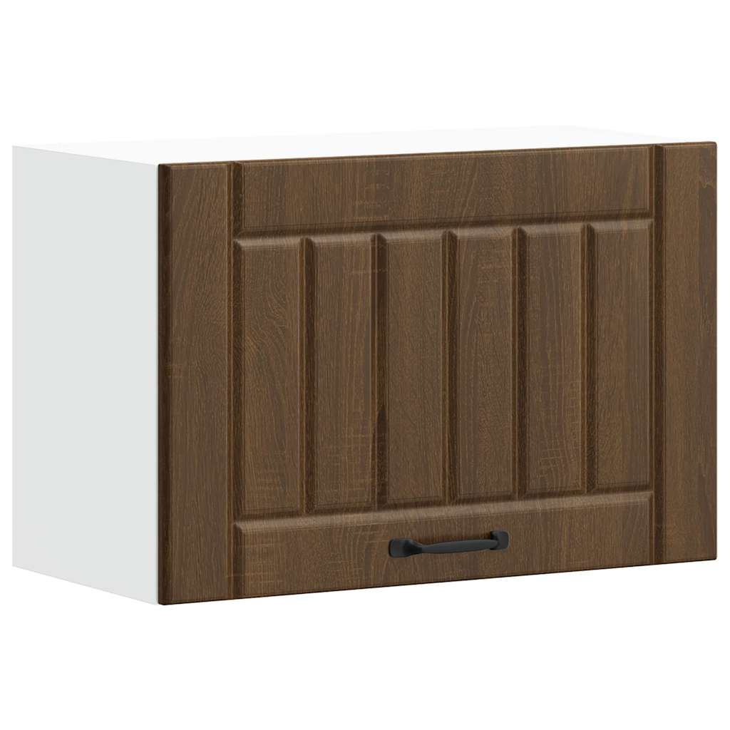 Kitchen Wall Cabinet "Lucca" Brown Oak Engineered Wood