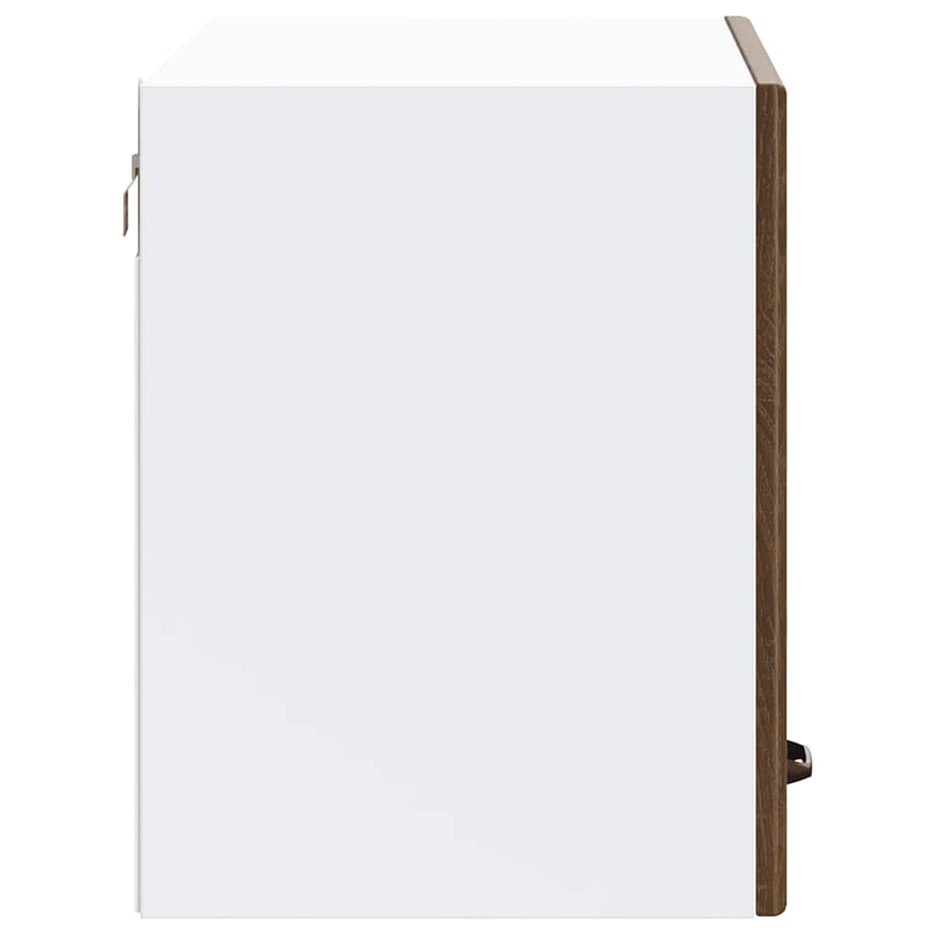 Kitchen Wall Cabinet "Lucca" Brown Oak Engineered Wood