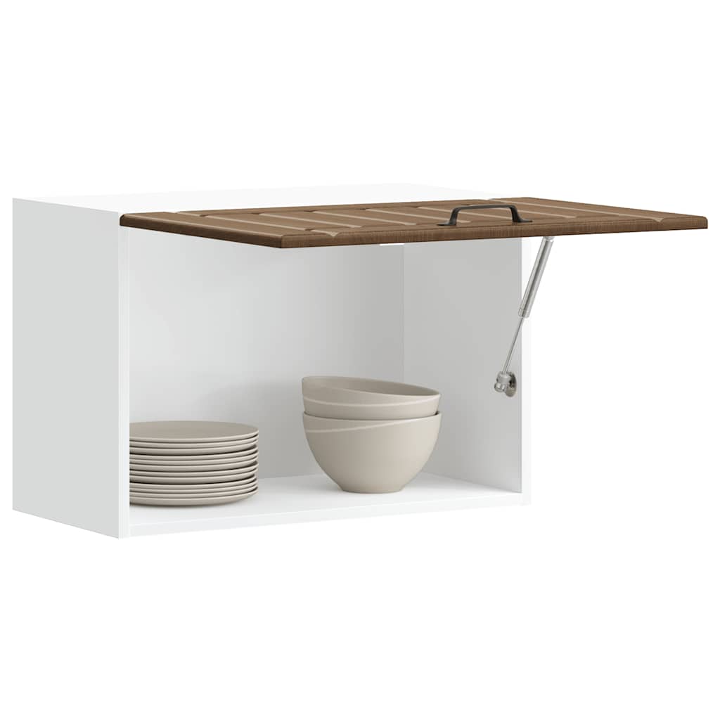 Kitchen Wall Cabinet "Lucca" Brown Oak Engineered Wood