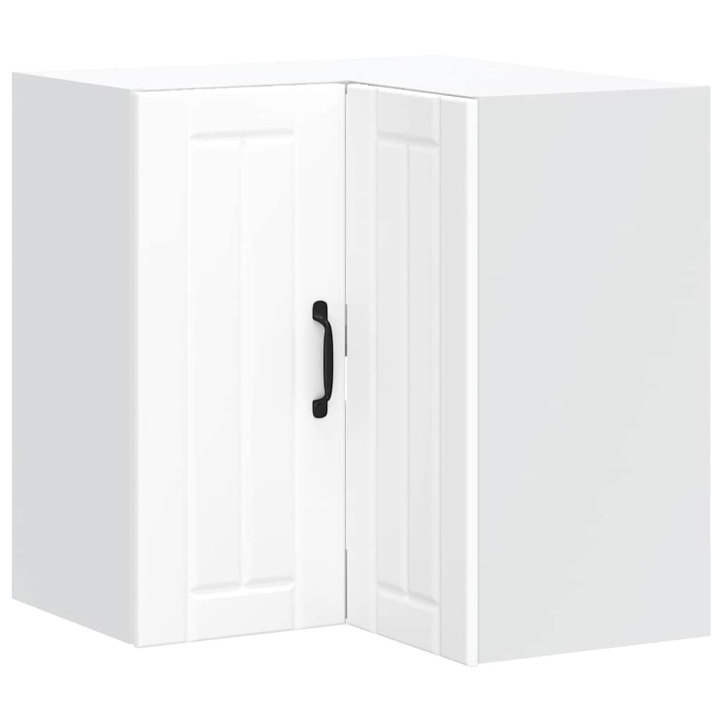 Kitchen Wall Corner Cabinet "Lucca" White Engineered Wood