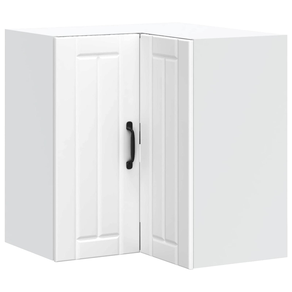 Kitchen Wall Corner Cabinet "Lucca" White Engineered Wood