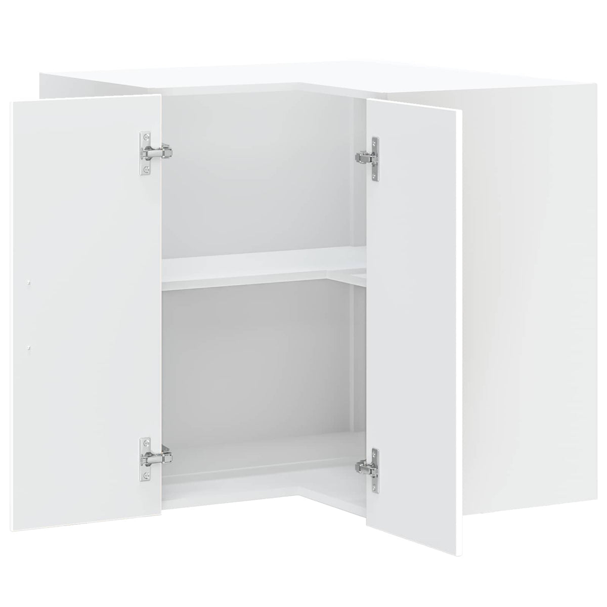 Kitchen Wall Corner Cabinet "Lucca" White Engineered Wood