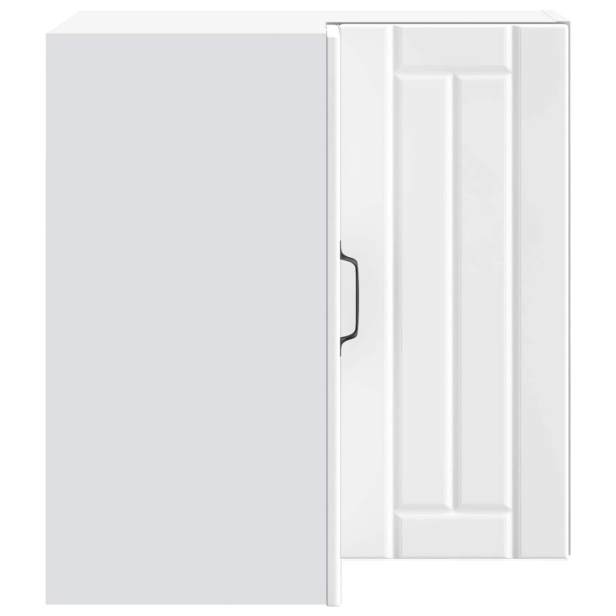 Kitchen Wall Corner Cabinet "Lucca" White Engineered Wood