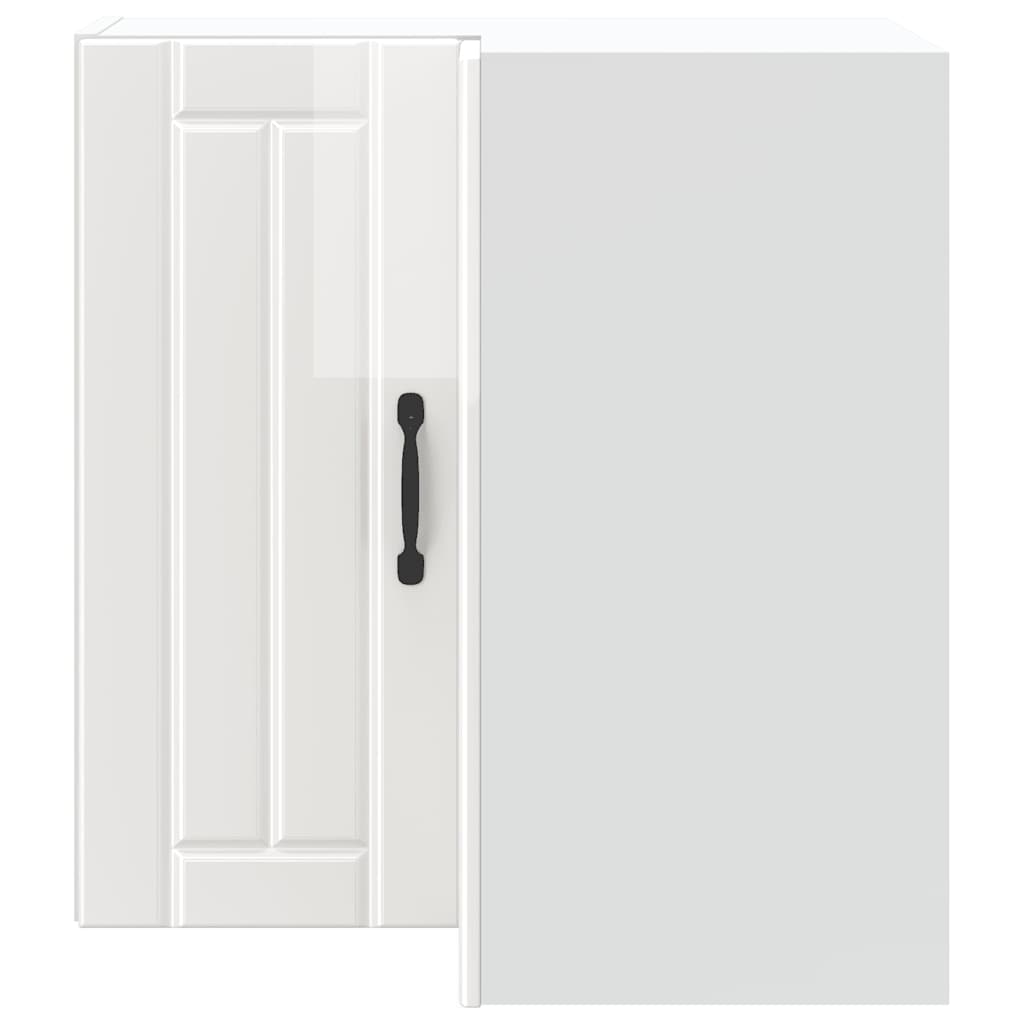 Kitchen Wall Corner Cabinet "Lucca" High Gloss White