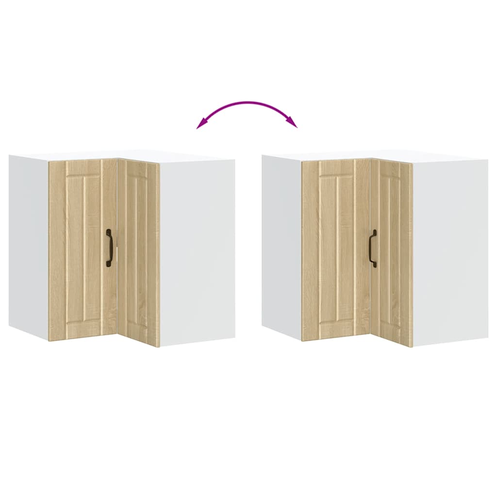 Kitchen Wall Corner Cabinet "Lucca" Sonoma Oak Engineered Wood
