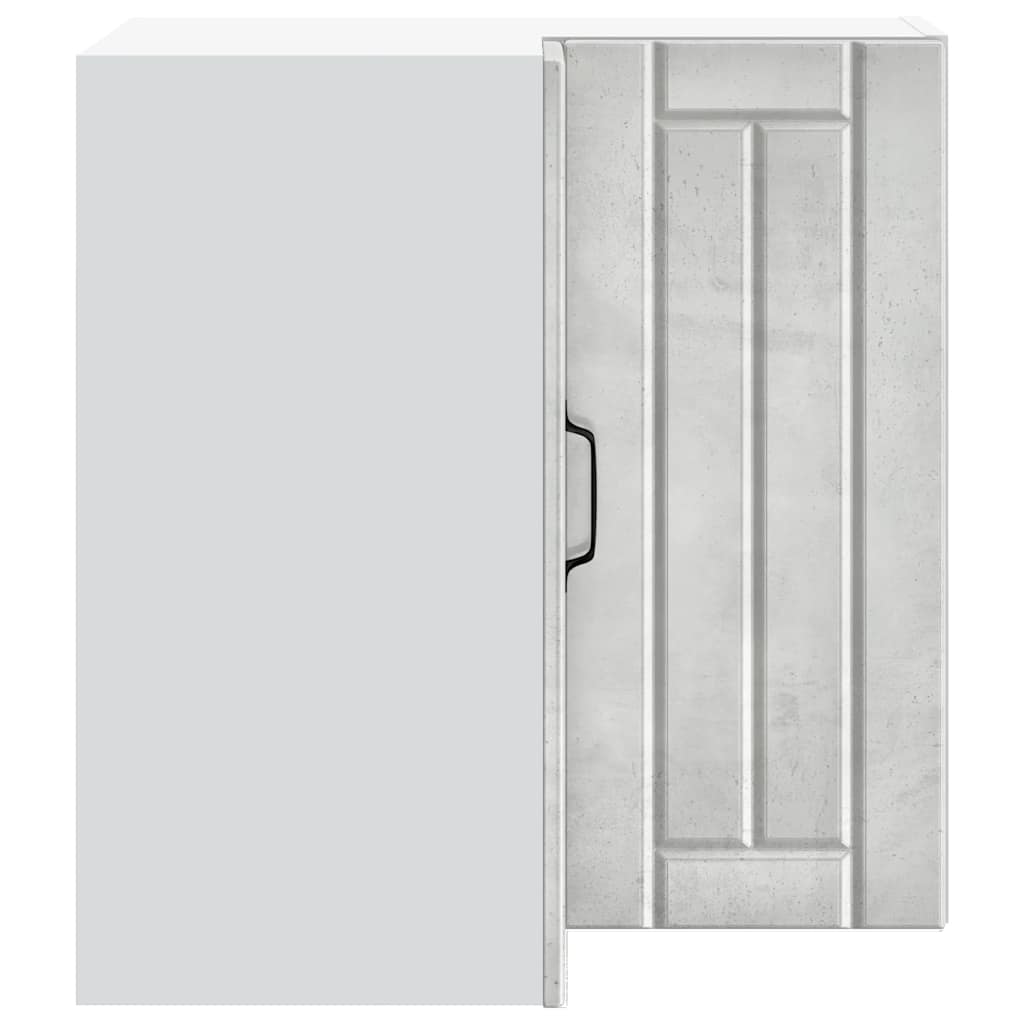 Kitchen Wall Corner Cabinet "Lucca" Concrete Grey Engineered Wood