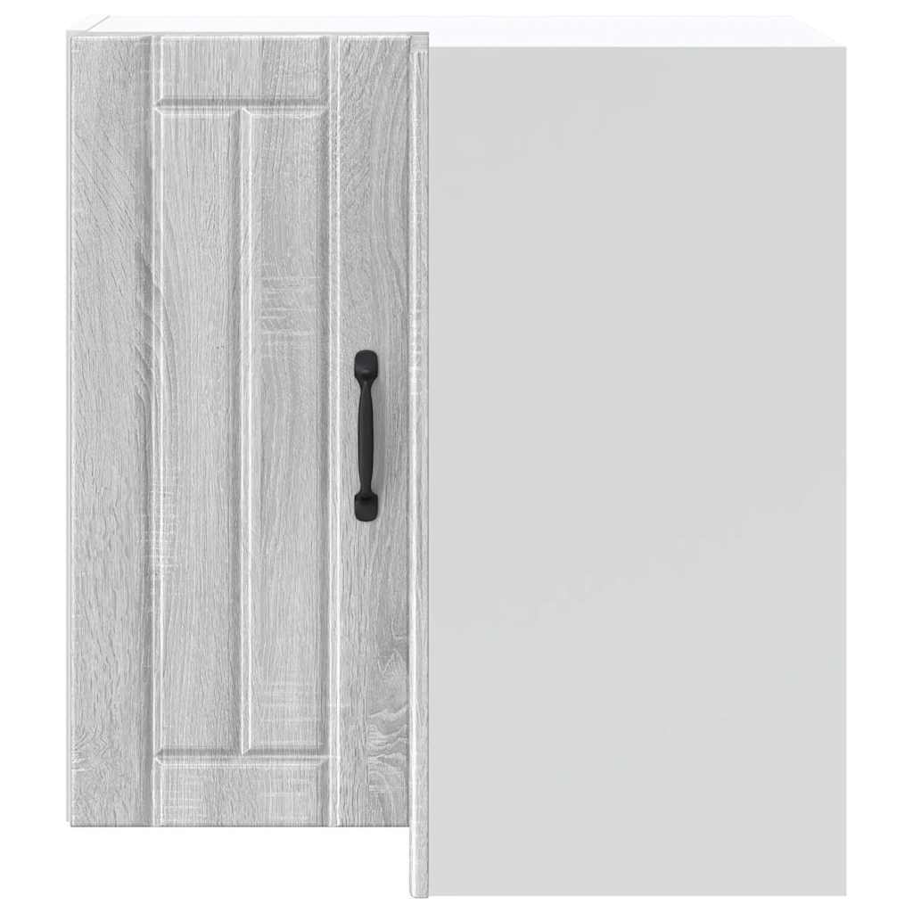 Kitchen Wall Corner Cabinet "Lucca" Grey Sonoma Engineered Wood